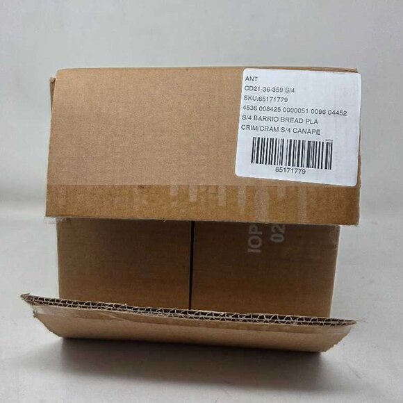 New Set of 4 Anthropologie Old Havana Bread Plates in Spice Red made in Portugal - Picture 2 of 8